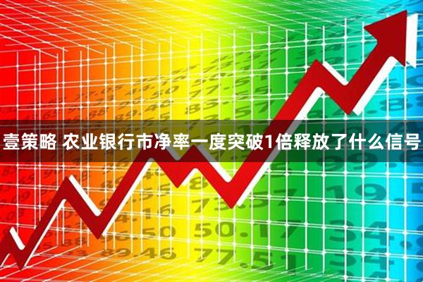 壹策略 农业银行市净率一度突破1倍释放了什么信号