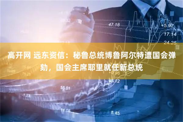 高开网 远东资信：秘鲁总统博鲁阿尔特遭国会弹劾，国会主席耶里就任新总统