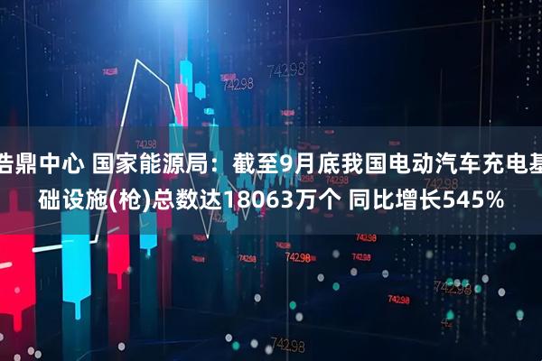 浩鼎中心 国家能源局：截至9月底我国电动汽车充电基础设施(枪)总数达18063万个 同比增长545%