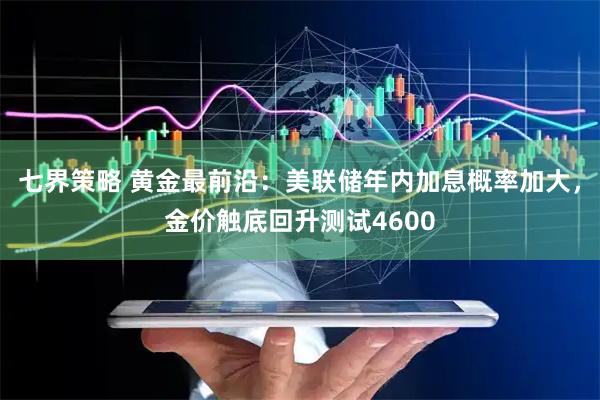 七界策略 黄金最前沿：美联储年内加息概率加大，金价触底回升测试4600